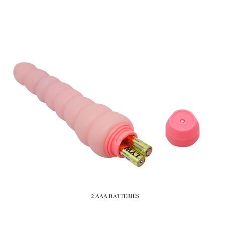 Гнущийся вибратор с хребтом Flexi Vibe Sensual Spin - 19 см.